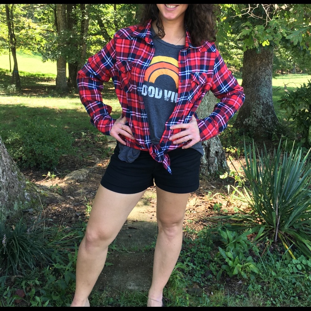 Plaid button up